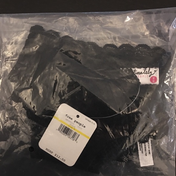 Free People Black Lace Tanga undies - Picture 2 of 3